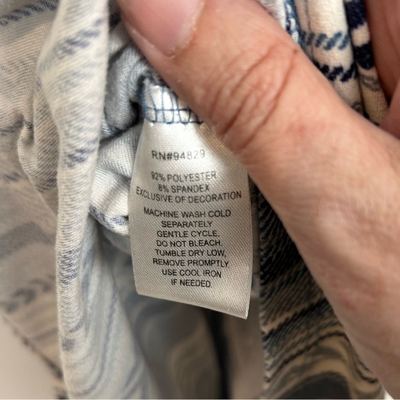 Derek Heart romper shorts, Large, sleeveless, stripes Summer Cute Comfy Casual - Picture 8 of 8